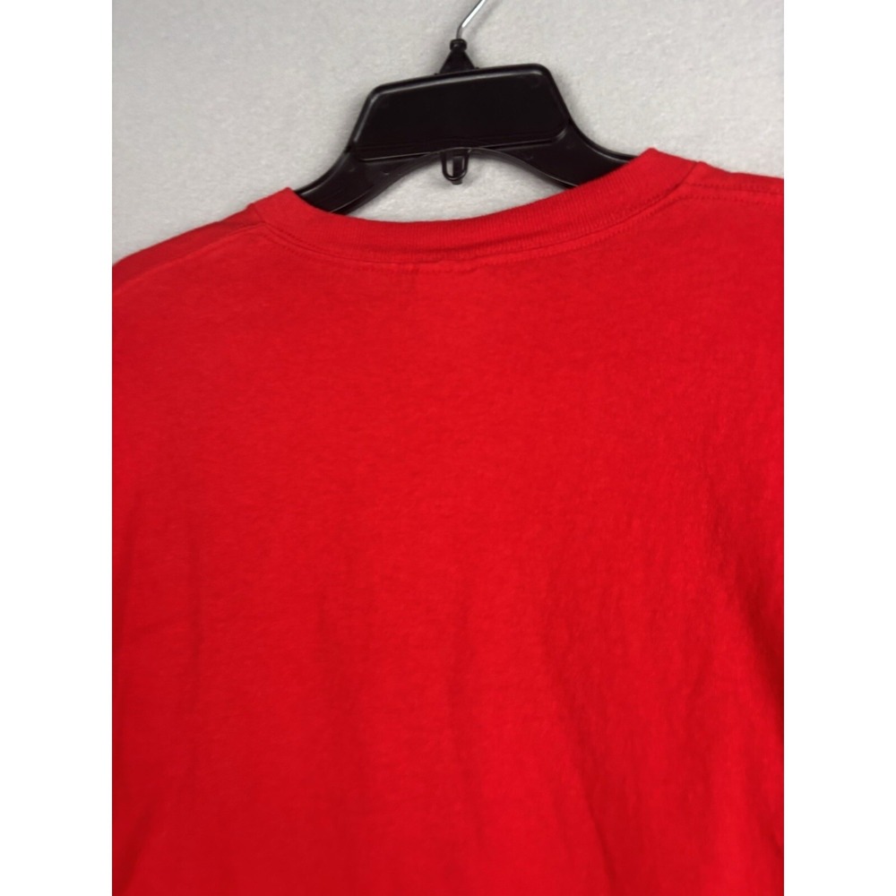 Vintage Jerzees Son Teez T Shirt L Large Red 2004 Gold Name Above All Names 4165 - Picture 9 of 12